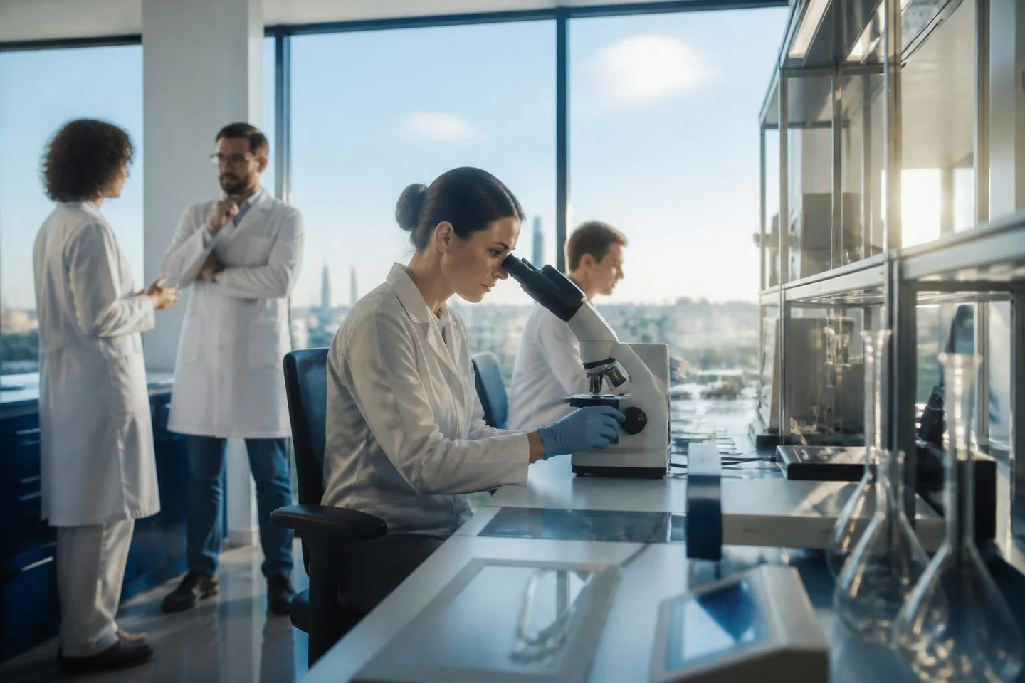 Research professionals working in a contemporary Ukrainian scientific environment
